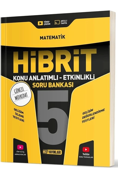 5. Sınıf Hibrit Matematik Konu Anlatımlı - Etkinlikli Soru Bankası ürün görseli 1