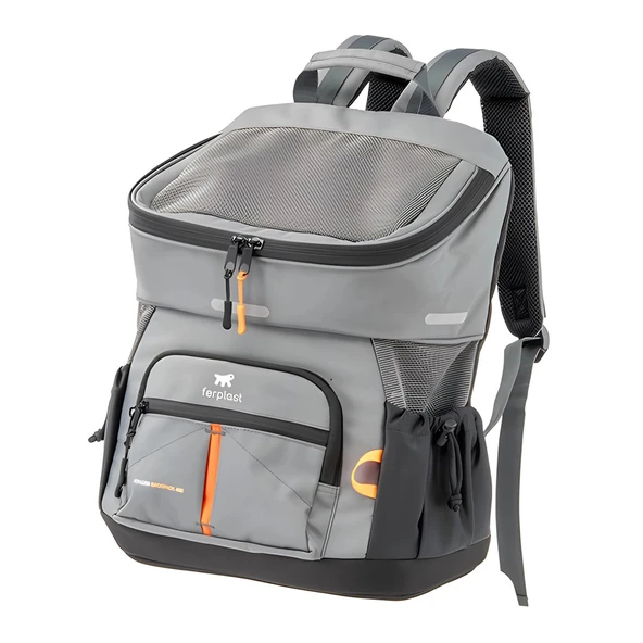 Ferplast Voyager 400 Evcil Hayvan Taşıma Çantası Gri 33x23x41cm ürün görseli 1