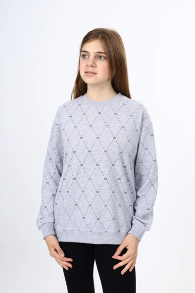 Toontoy Kız Çocuk Baskılı Sweatshirt - Resim 6