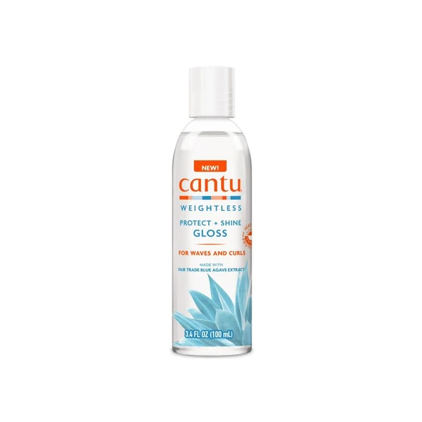 Cantu Weightless Isı Koruyucu ve Parlaklık Veren Saç Serumu - Dalgalı ve Kıvırcık Saçlar 100 mL ürün görseli 1