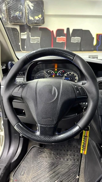 Fiat Linea (Tuşlu) Araca Özel Direksiyon Kılıfı AÇIKLAMIMIZI OKUYUNUZ! ürün görseli 1