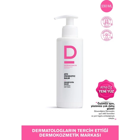Dermoskin Ato Probiyotik Balm | Kuru Ciltler İçin Vücut Nemlendirici Krem | Cilt Bakımı | 230 ml ürün görseli 1