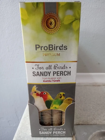 Pro Birds KUŞ Kumlu Tünek 20 cm ürün görseli 1