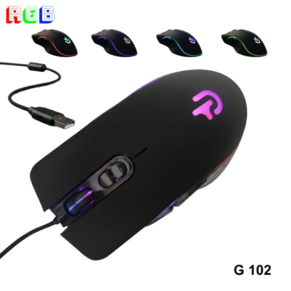 Trio - G202 RGB Gaming Mouse – USB Kablolu Oyuncu Faresi ürün görseli 1