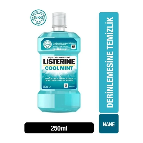 Listerine Cool Mint Ağız Bakım Suyu 250 ml ürün görseli 1