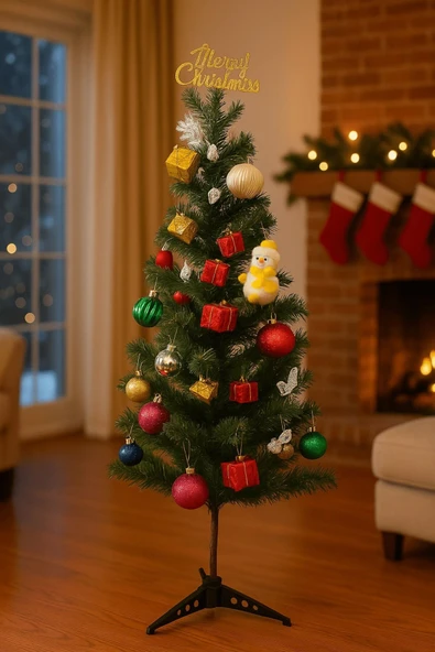 Yılbaşı Yeni Yıl Çam Ağaç Süsü 25 Parça Merry Christmas Yazılı Noel Dekoru Renkli Çam Ağacı Süsleri ürün görseli 1