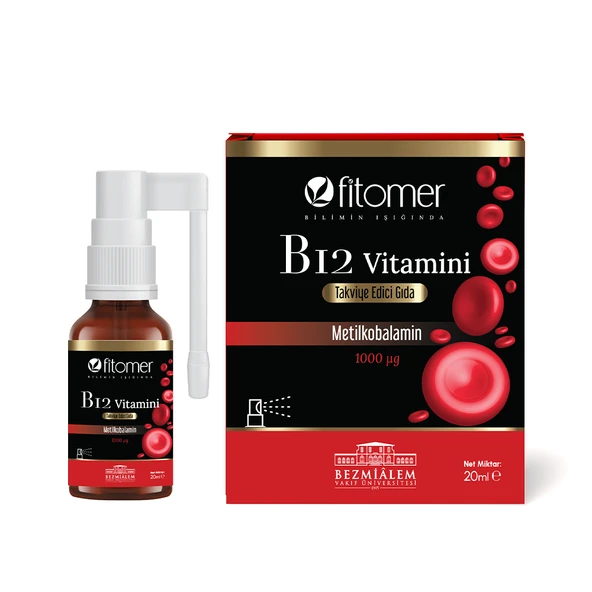 Fitomer Metilkobalamin Vitamin B12 P5P Vitamin B6 İçeren Sprey ürün görseli 1
