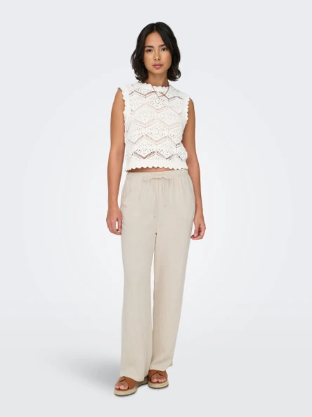 15322263 ONLSIESTA MW PULL-UP LINEN BL PNT NOOS - Resim 2