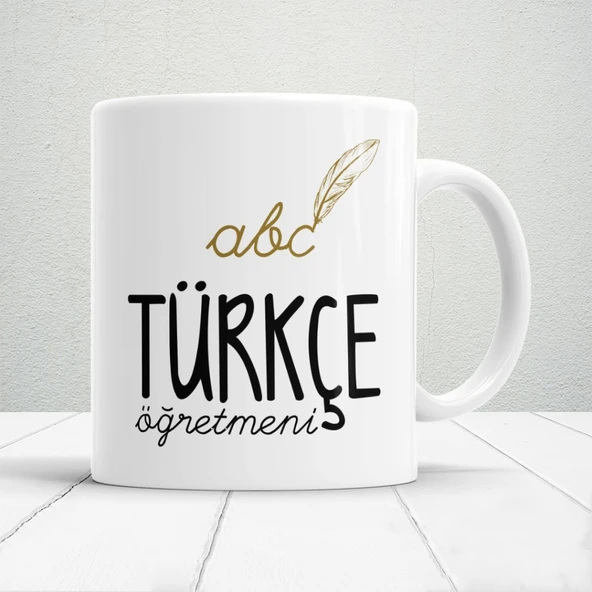 Türkçe Öğretmenlerine Özel Öğretmenler Günü Hediyelik Baskılı Kupa ürün görseli 1