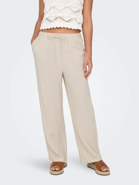 15322263 ONLSIESTA MW PULL-UP LINEN BL PNT NOOS - Resim 4