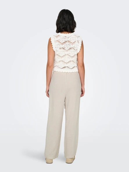 15322263 ONLSIESTA MW PULL-UP LINEN BL PNT NOOS - Resim 3
