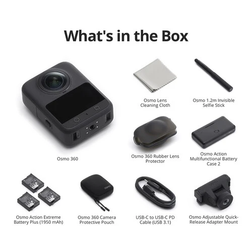 DJI Osmo 360° Adventure Combo "Resmi Distribütör Garantili" - Resim 6
