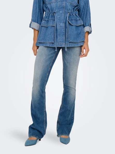 15339447 ONLBLUSH MID FLARED DNM DOT741 NOOS - Resim 3