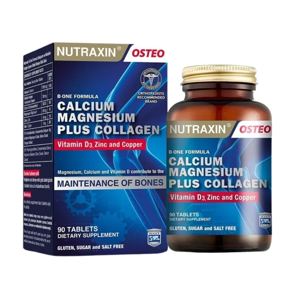 Nutraxin B-One Formula Kalsiyum Magnezyum Plus Collagen 90 Tablet ürün görseli 1