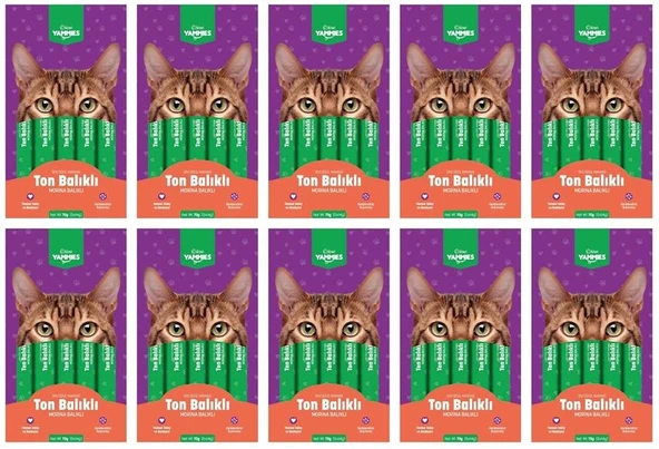 Kiwi Yammies Ton Balıklı Morina Balıklı Sıvı Kedi Ödül Maması*10 Paket ürün görseli 1