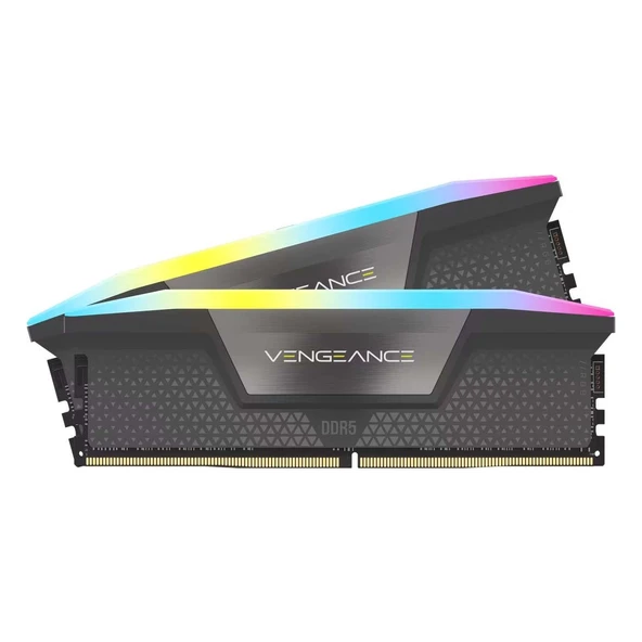 Corsair Vengeance RGB 32GB (2x16GB) 5600MHz DDR5 C36 1,25V Ram AMD EXPO (CMH32GX5M2B5600Z36K) ürün görseli 1
