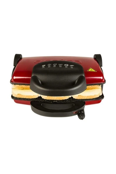 Arnica GH26111 Ayvalık 4000 Izgaralı Tost Makinesi Kırmızı ürün görseli 1