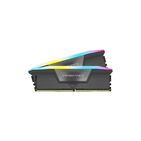 Corsair Vengeance RGB 32 GB (2X16) 6000 MHz CL36 CMH32GX5M2E6000Z36 DDR5 Ram ürün görseli 1