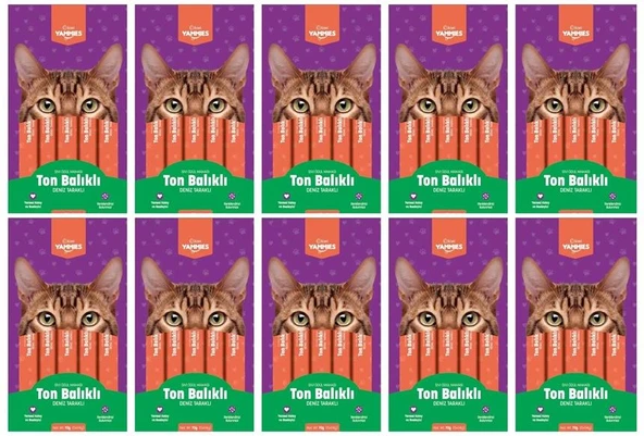 Kiwi  Yammies Ton Balıklı Deniz Taraklı Sıvı Kedi Ödül Maması*10 Paket ürün görseli 1
