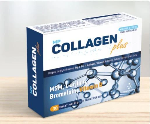 Medipharma Mp Collagen Plus 30 Tablet Kolajen+C Vitamini+MSM ürün görseli 1