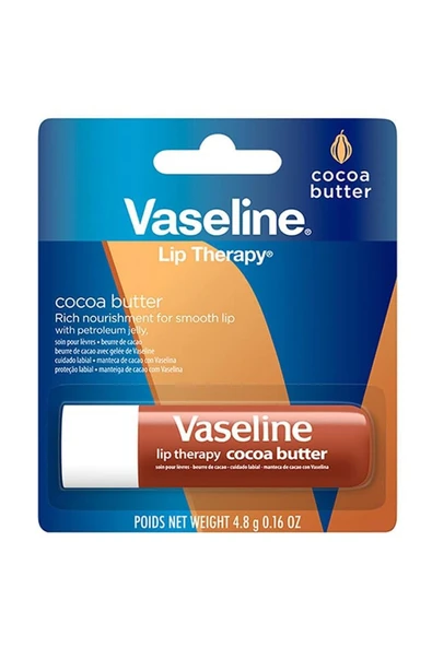 Vaseline Lip Therapy Dudak Bakım Kremi Cocoa Butter 4.8 gr ürün görseli 1