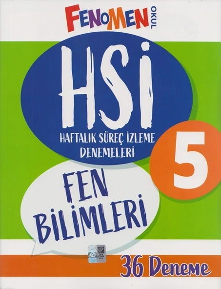 5. Sınıf Fen Bilimleri HSİ Haftalık Süreç İzleme Denemeleri Fenomen Okul Yayınları ürün görseli 1