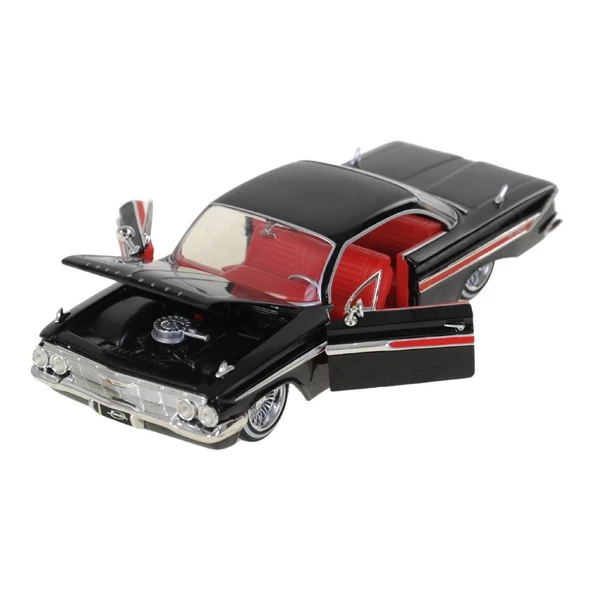 Metal 1:24 1961 Chevy Impala Model Araba - Resim 5