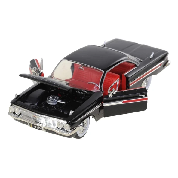 Metal 1:24 1961 Chevy Impala Model Araba - Resim 2