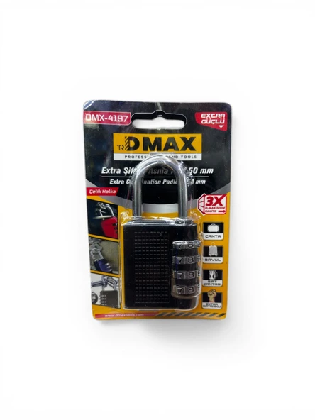 Şifreli Asma Kilit 50 mm DMX4197 ürün görseli 1