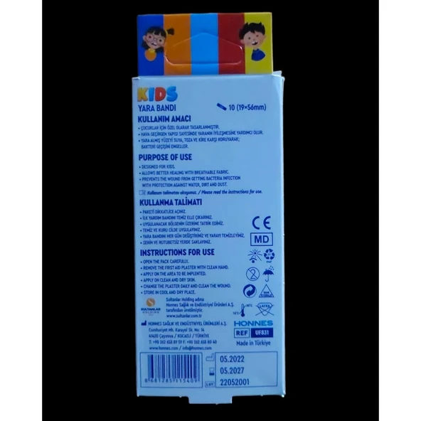Bonduff Kids yara Bandı 10 Ad - Resim 2