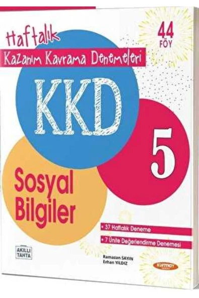 Kurmay 5.sınıf Sosyal Bilgiler Haftalık Kazanım Kavrama Denemeleri (40 FÖY) ürün görseli 1