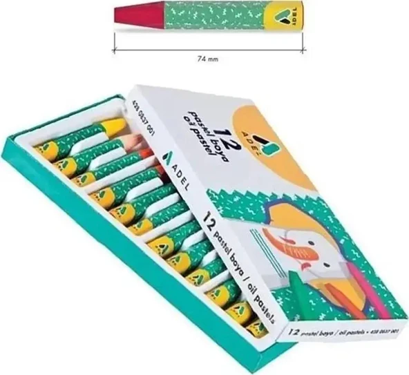 Adel Pastel Boya 12 Renk - Resim 2