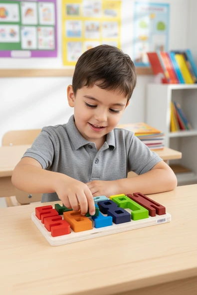 Smart Ahşap Monteessori Sayı Blokları - Resim 2