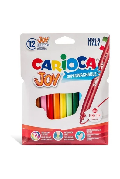 Carioca Joy Yıkanabilir Keçeli Boyama Kalemi 12 Li ürün görseli 1