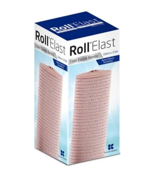 Roll Elast Tıbbi Elastik Bandaj Ten Rengi- 10Cm X 3.5M ürün görseli 1