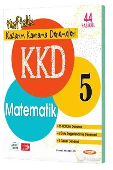 5. Sınıf Matematik Haftalık Kazanım Kavrama Denemeleri Elt Yayınları ürün görseli 1