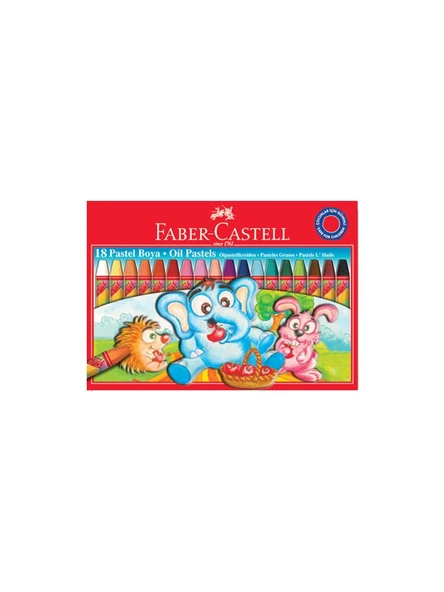 Faber-Castell Pastel Boya Red Line Karton Kutu Köşeli 18 Renk ürün görseli 1