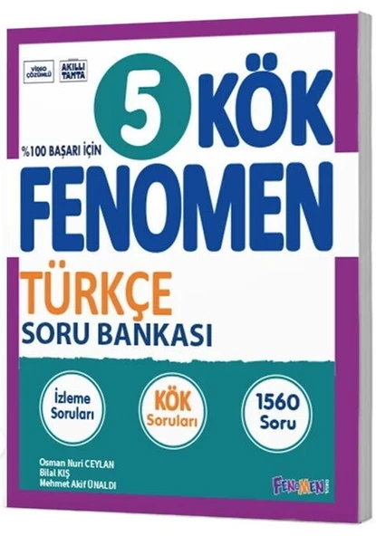 5. Sınıf Türkçe Kök Soru Bankası Fenomen Okul Yayınları ürün görseli 1
