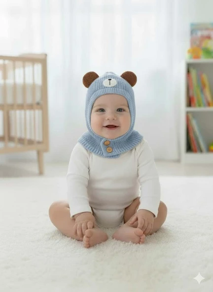 KİTTİ 25480-01 DÜĞMELİ BOYUNLUK TRİKO BERE - Resim 4