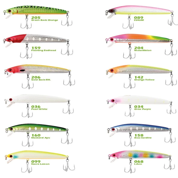 Fujin Queen 90F 9cm 7gr Floating Maket Balık  158 Boss Sardine ürün görseli 1