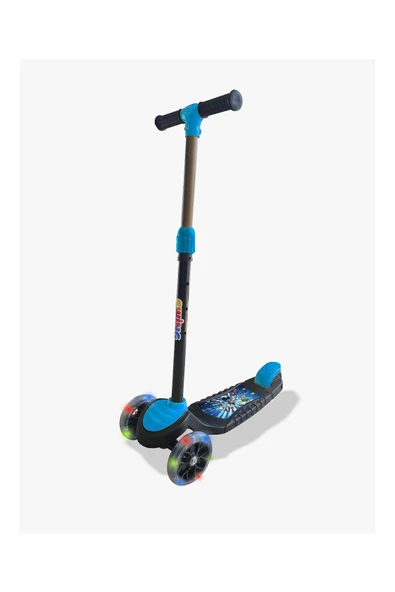 Swing Işıklı 3 Tekerlekli Scooter Mavi - Resim 8