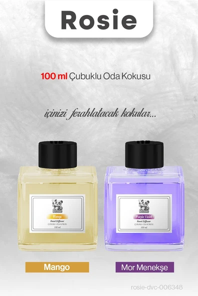 ROSIE Mango ve Mor Menekşe Çubuklu Oda Kokusu 100 ml ürün görseli 1