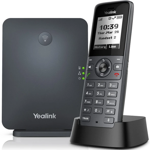 Yealink W71P SIP DECT IP Telefon Seti – W70B Baz İstasyonu + W71H Kablosuz El Terminali, HD Ses VoIP Telefon ürün görseli 1