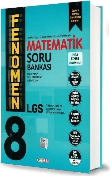 Gama 8.Sınıf Fenomen Matematik Soru Bankası-2020 ürün görseli 1