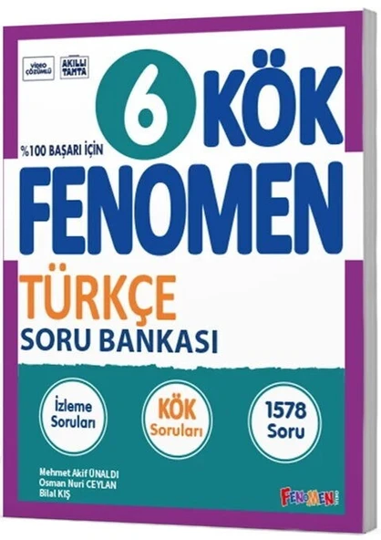 6. Sınıf Türkçe Kök Soru Bankası Fenomen Okul Yayınları ürün görseli 1