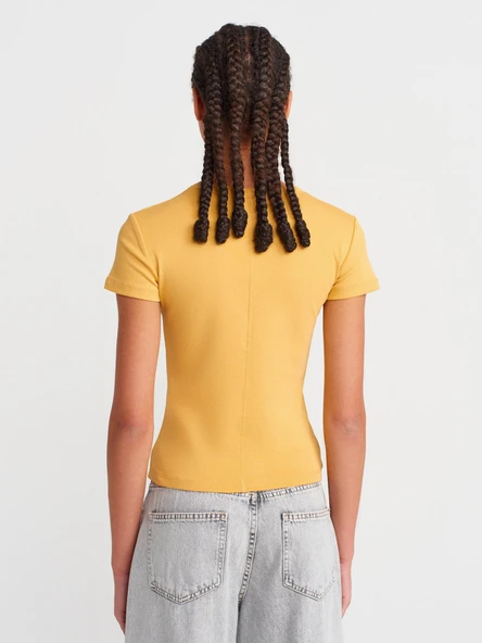 31673 DİLVİN V YAKA T-SHIRT - Resim 6