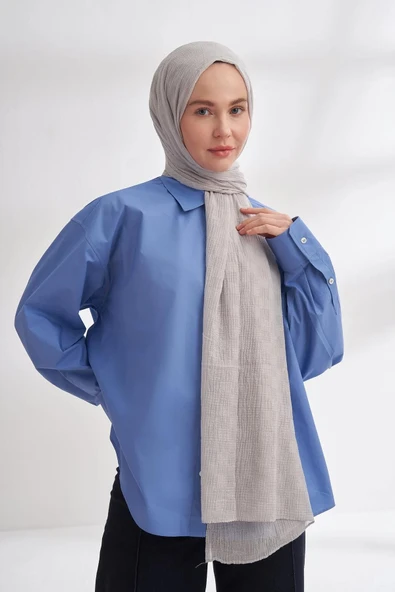 3350 ARMANDA MÜSLİN ŞAL DAMA DESEN - Resim 8