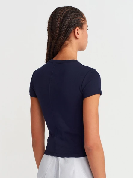 31673 DİLVİN V YAKA T-SHIRT - Resim 12