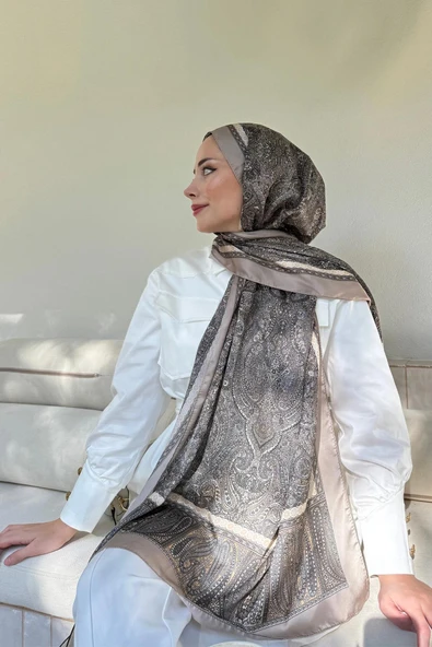 6036 ARMANDA ETHNIC VUAL ŞAL VINTAGE DESEN ürün görseli 1