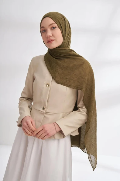 3350 ARMANDA MÜSLİN ŞAL DAMA DESEN - Resim 10